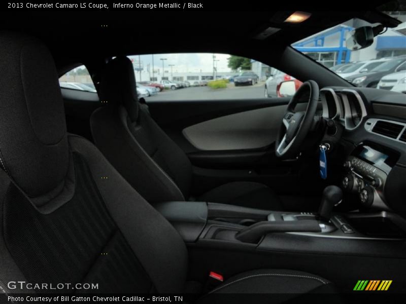 Inferno Orange Metallic / Black 2013 Chevrolet Camaro LS Coupe