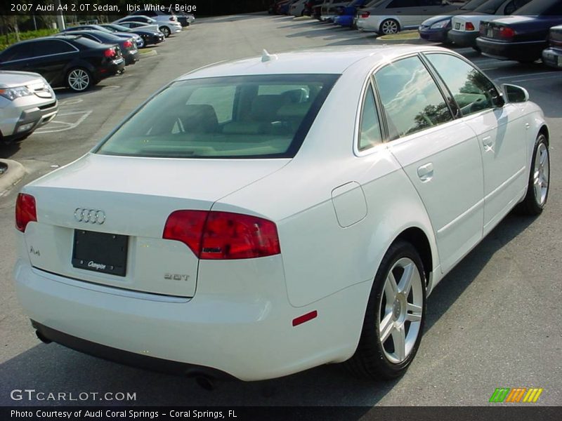 Ibis White / Beige 2007 Audi A4 2.0T Sedan