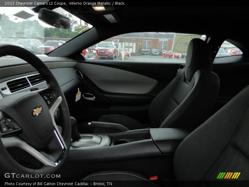 Inferno Orange Metallic / Black 2013 Chevrolet Camaro LS Coupe