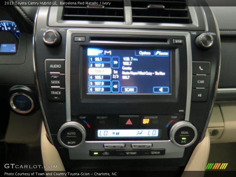 Barcelona Red Metallic / Ivory 2013 Toyota Camry Hybrid LE