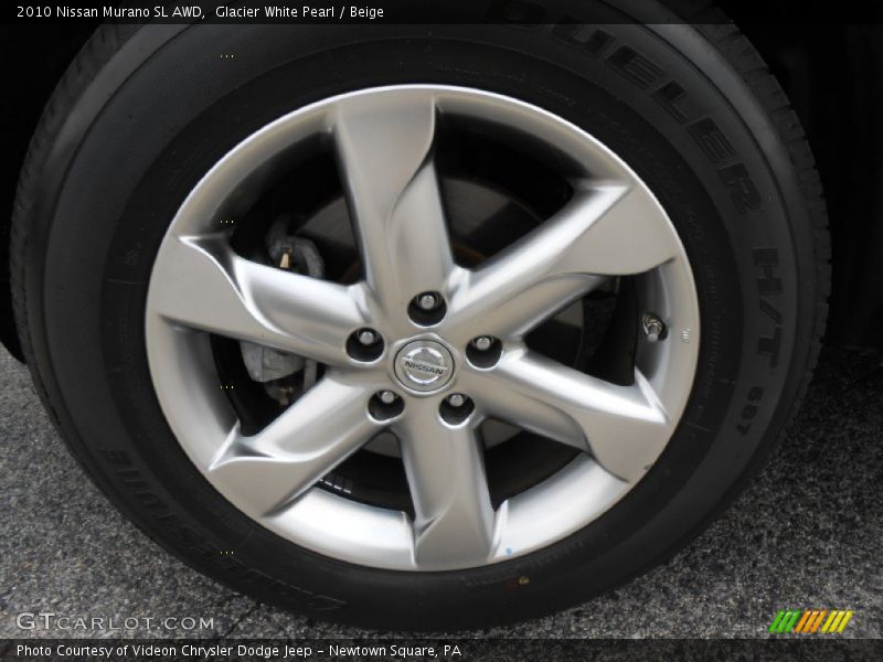 Glacier White Pearl / Beige 2010 Nissan Murano SL AWD