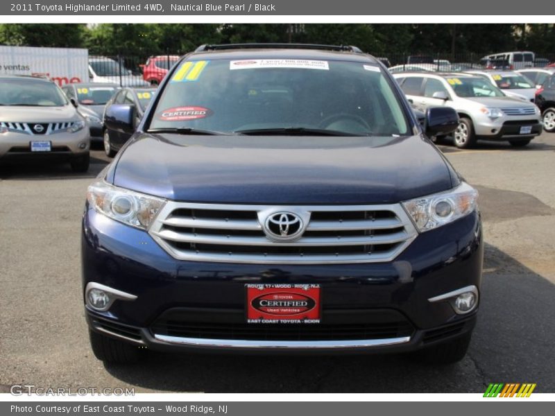Nautical Blue Pearl / Black 2011 Toyota Highlander Limited 4WD