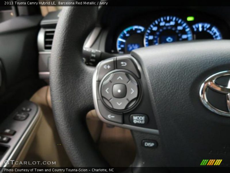 Barcelona Red Metallic / Ivory 2013 Toyota Camry Hybrid LE