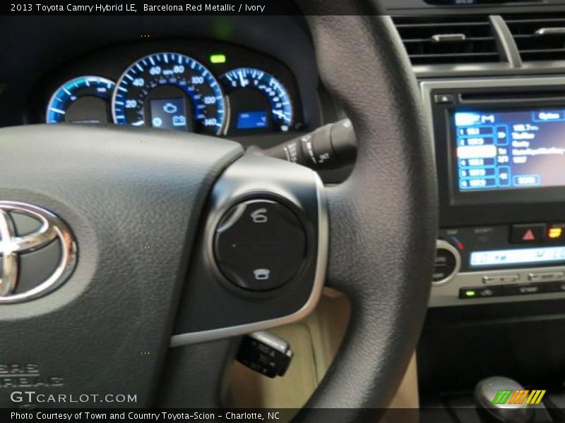 Barcelona Red Metallic / Ivory 2013 Toyota Camry Hybrid LE