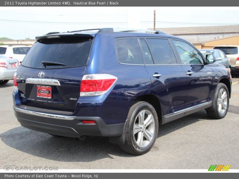 Nautical Blue Pearl / Black 2011 Toyota Highlander Limited 4WD
