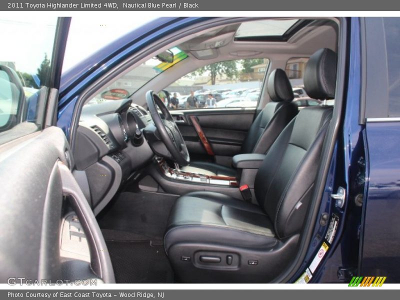 Nautical Blue Pearl / Black 2011 Toyota Highlander Limited 4WD
