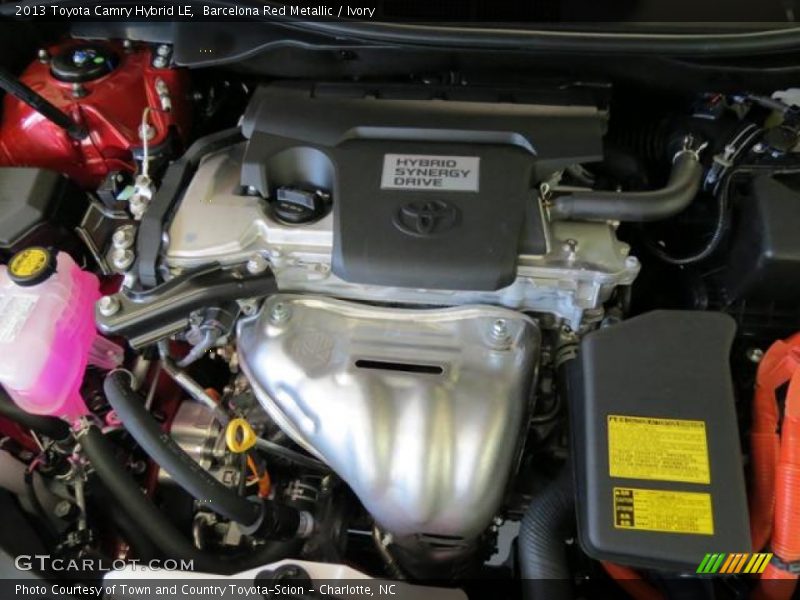 Barcelona Red Metallic / Ivory 2013 Toyota Camry Hybrid LE