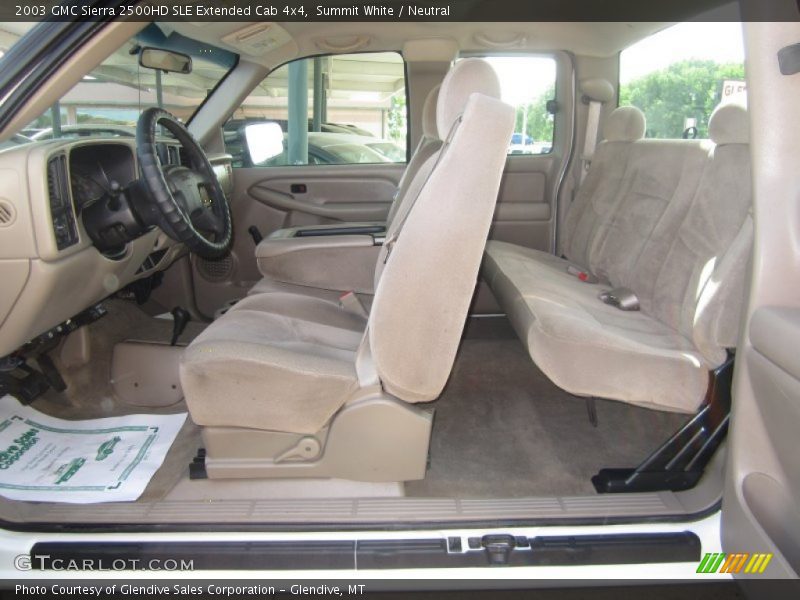 Summit White / Neutral 2003 GMC Sierra 2500HD SLE Extended Cab 4x4