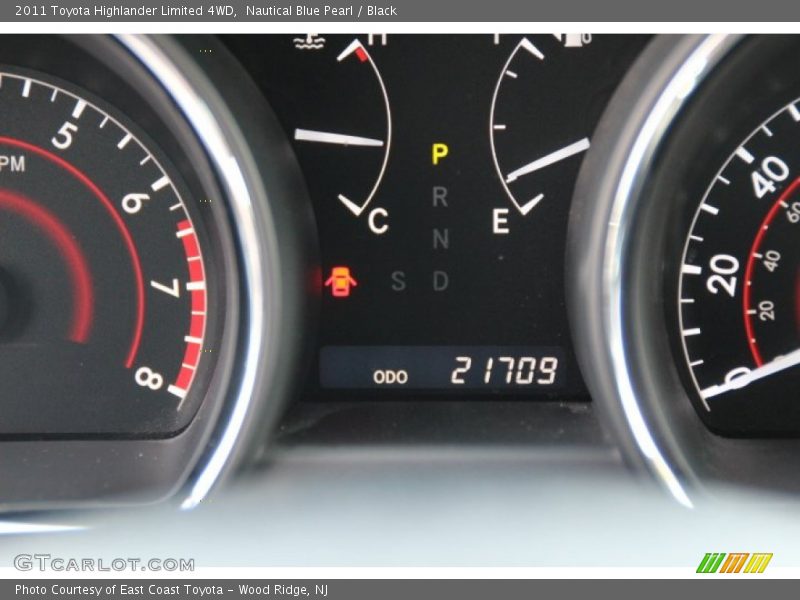 Nautical Blue Pearl / Black 2011 Toyota Highlander Limited 4WD