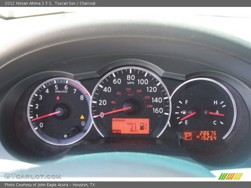 Tuscan Sun / Charcoal 2012 Nissan Altima 2.5 S