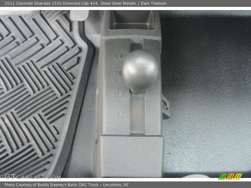 Sheer Silver Metallic / Dark Titanium 2011 Chevrolet Silverado 1500 Extended Cab 4x4