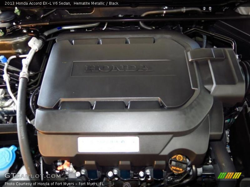 Hematite Metallic / Black 2013 Honda Accord EX-L V6 Sedan
