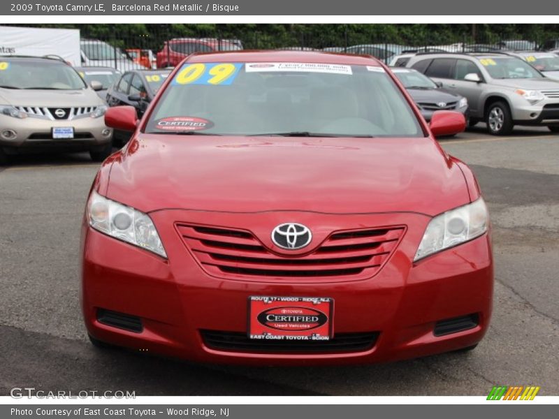 Barcelona Red Metallic / Bisque 2009 Toyota Camry LE