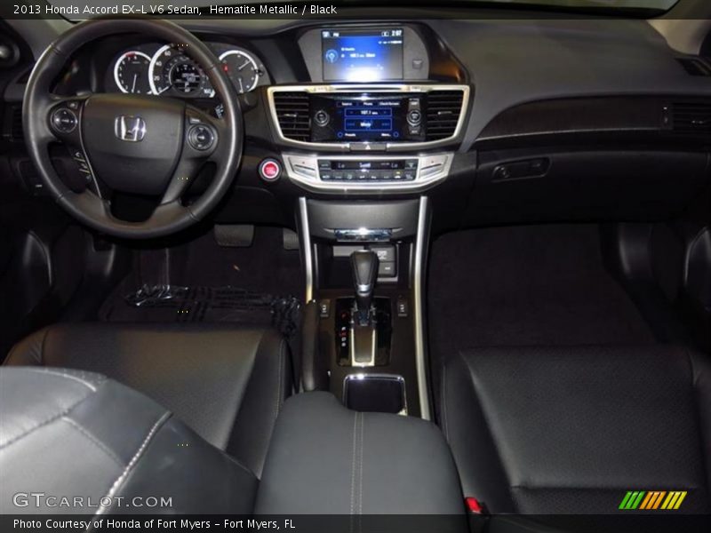 Hematite Metallic / Black 2013 Honda Accord EX-L V6 Sedan