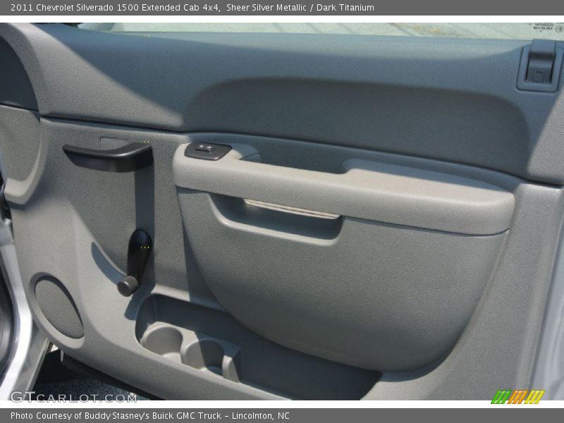 Sheer Silver Metallic / Dark Titanium 2011 Chevrolet Silverado 1500 Extended Cab 4x4