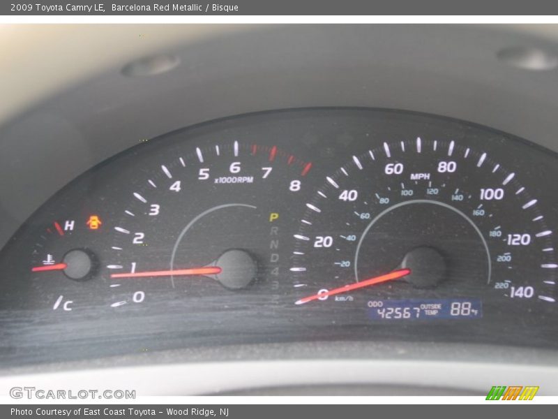 Barcelona Red Metallic / Bisque 2009 Toyota Camry LE