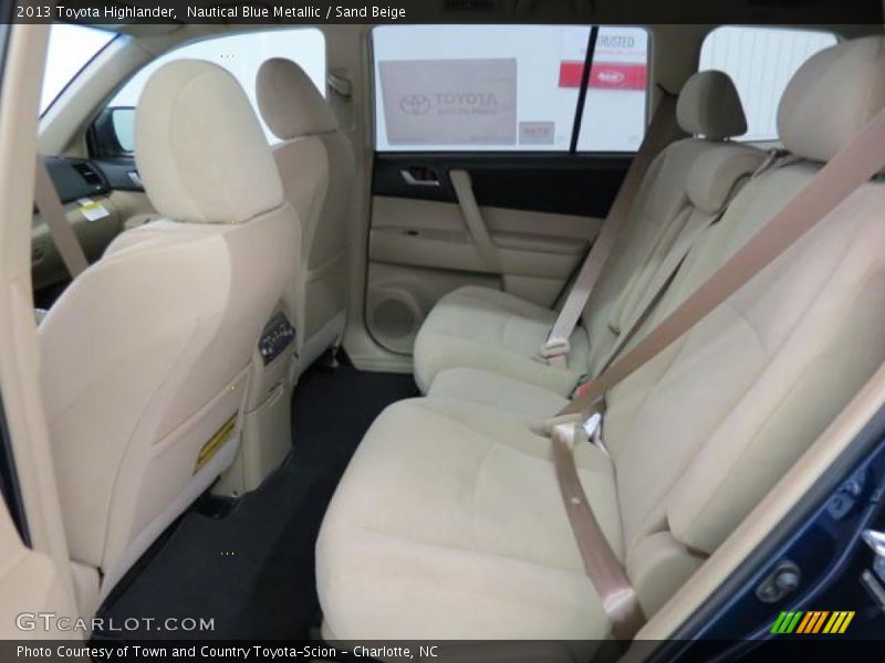Nautical Blue Metallic / Sand Beige 2013 Toyota Highlander