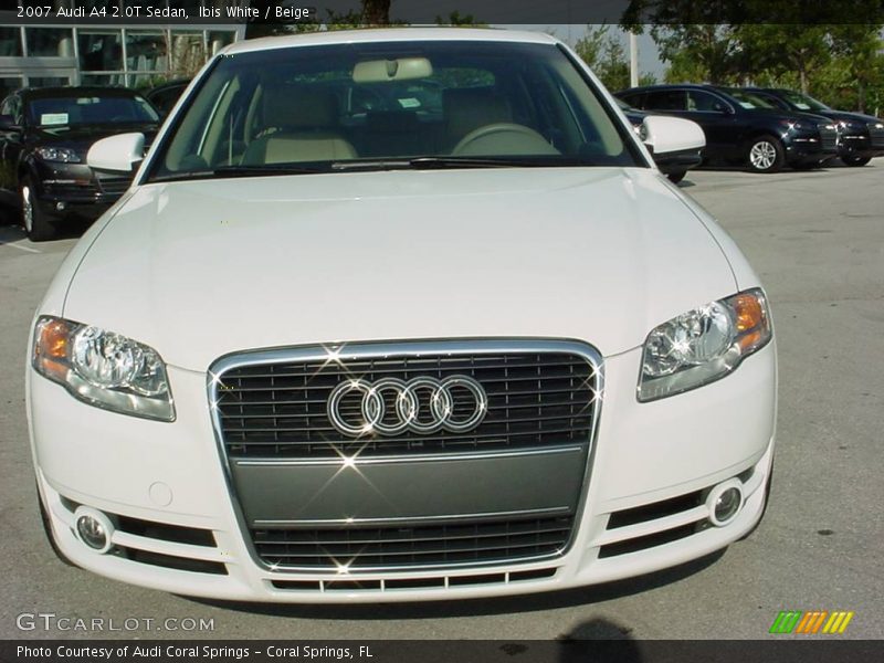 Ibis White / Beige 2007 Audi A4 2.0T Sedan