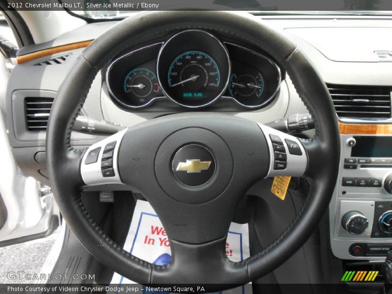 Silver Ice Metallic / Ebony 2012 Chevrolet Malibu LT