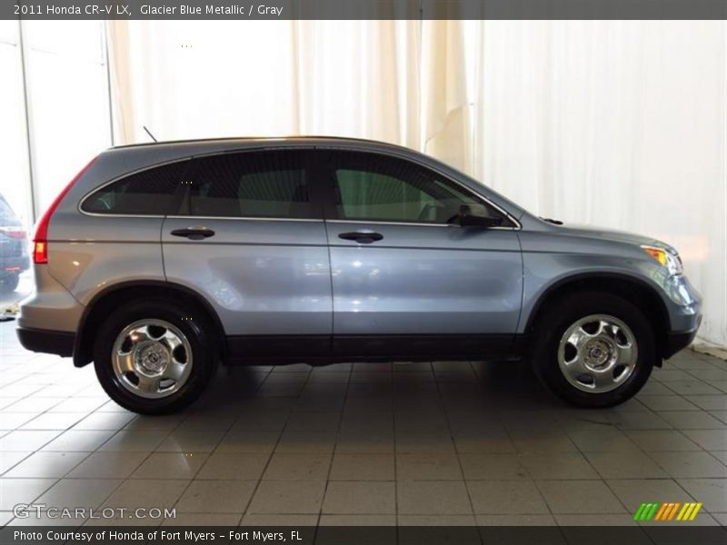 Glacier Blue Metallic / Gray 2011 Honda CR-V LX