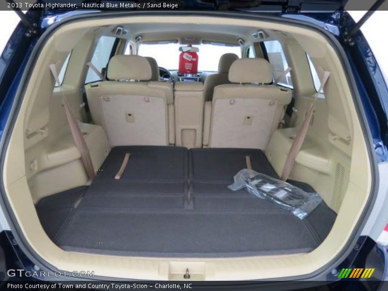 Nautical Blue Metallic / Sand Beige 2013 Toyota Highlander
