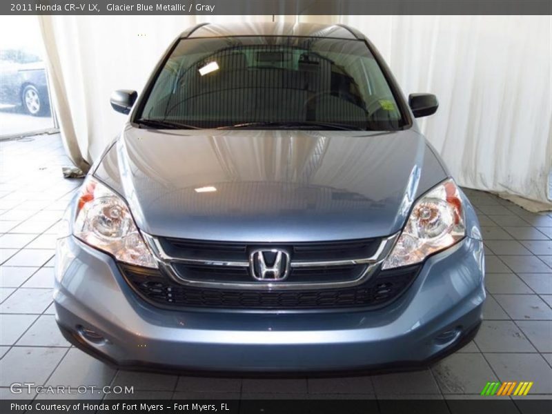 Glacier Blue Metallic / Gray 2011 Honda CR-V LX