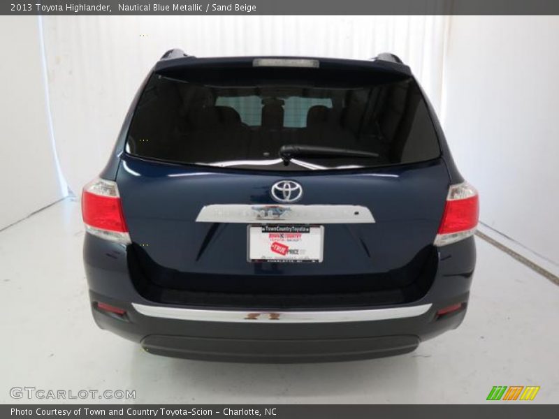 Nautical Blue Metallic / Sand Beige 2013 Toyota Highlander