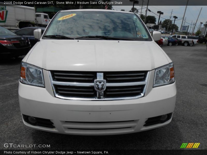 Stone White / Medium Slate Gray/Light Shale 2008 Dodge Grand Caravan SXT