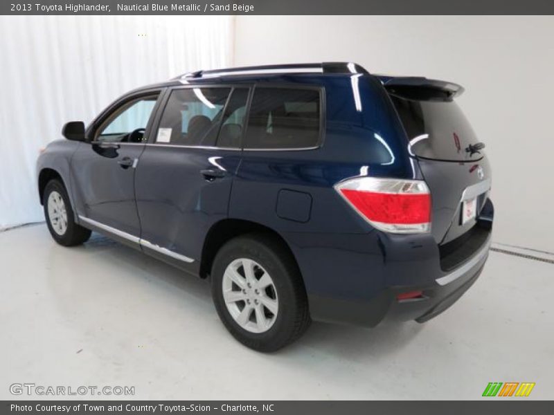 Nautical Blue Metallic / Sand Beige 2013 Toyota Highlander