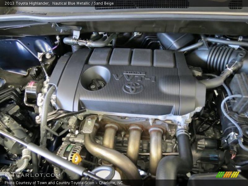 Nautical Blue Metallic / Sand Beige 2013 Toyota Highlander