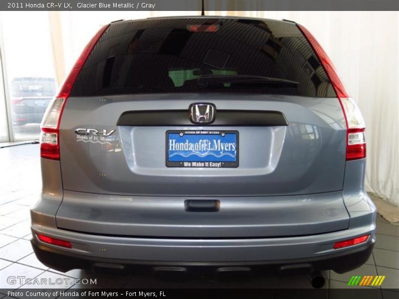 Glacier Blue Metallic / Gray 2011 Honda CR-V LX