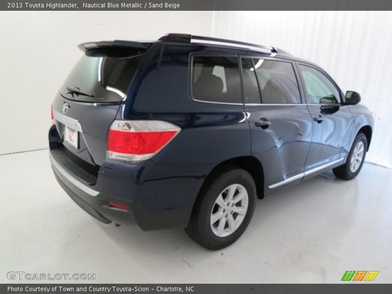 Nautical Blue Metallic / Sand Beige 2013 Toyota Highlander