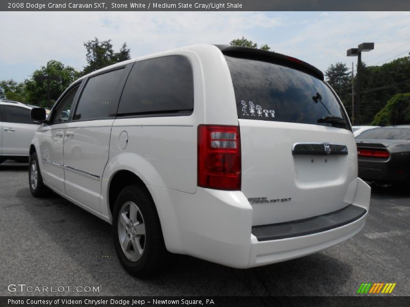 Stone White / Medium Slate Gray/Light Shale 2008 Dodge Grand Caravan SXT