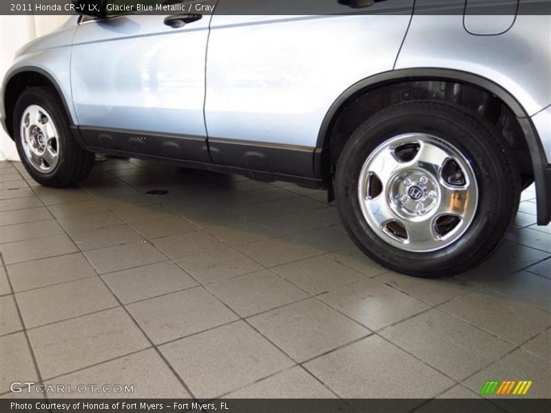 Glacier Blue Metallic / Gray 2011 Honda CR-V LX