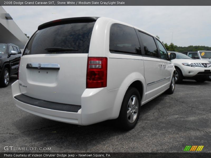 Stone White / Medium Slate Gray/Light Shale 2008 Dodge Grand Caravan SXT