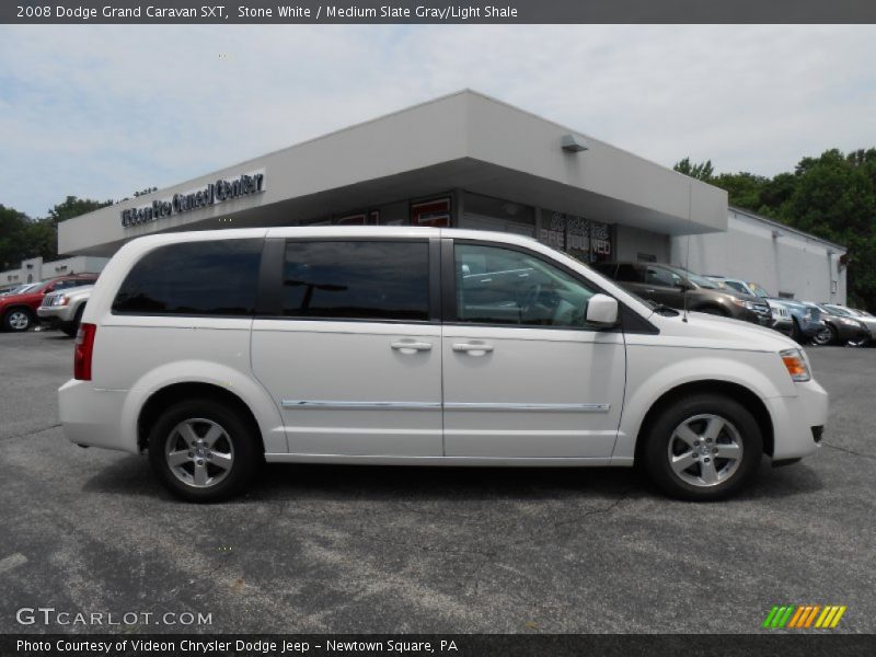 Stone White / Medium Slate Gray/Light Shale 2008 Dodge Grand Caravan SXT