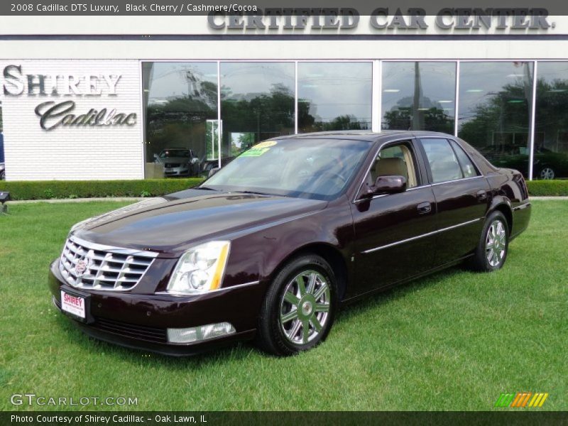 Black Cherry / Cashmere/Cocoa 2008 Cadillac DTS Luxury