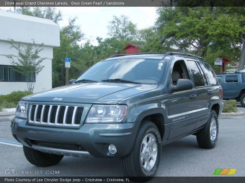Onyx Green Pearl / Sandstone 2004 Jeep Grand Cherokee Laredo