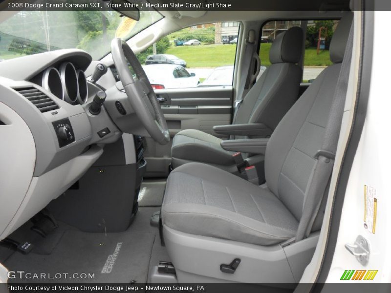 Stone White / Medium Slate Gray/Light Shale 2008 Dodge Grand Caravan SXT