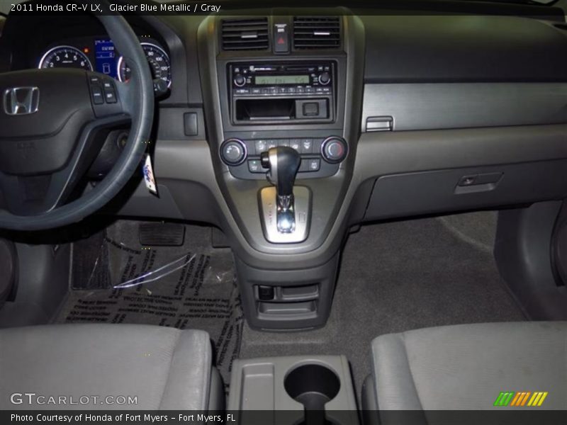Glacier Blue Metallic / Gray 2011 Honda CR-V LX