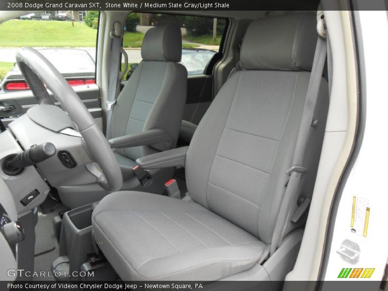 Stone White / Medium Slate Gray/Light Shale 2008 Dodge Grand Caravan SXT