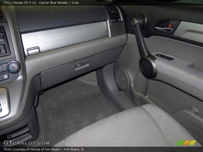 Glacier Blue Metallic / Gray 2011 Honda CR-V LX