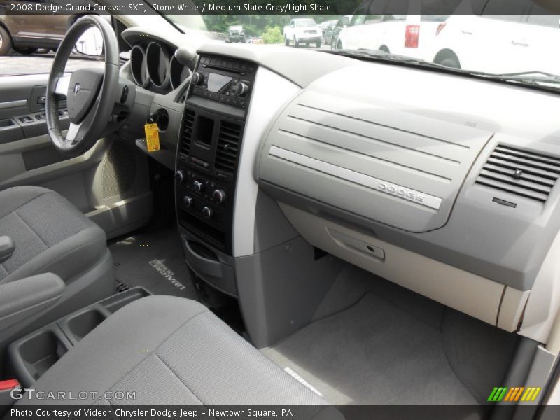 Stone White / Medium Slate Gray/Light Shale 2008 Dodge Grand Caravan SXT