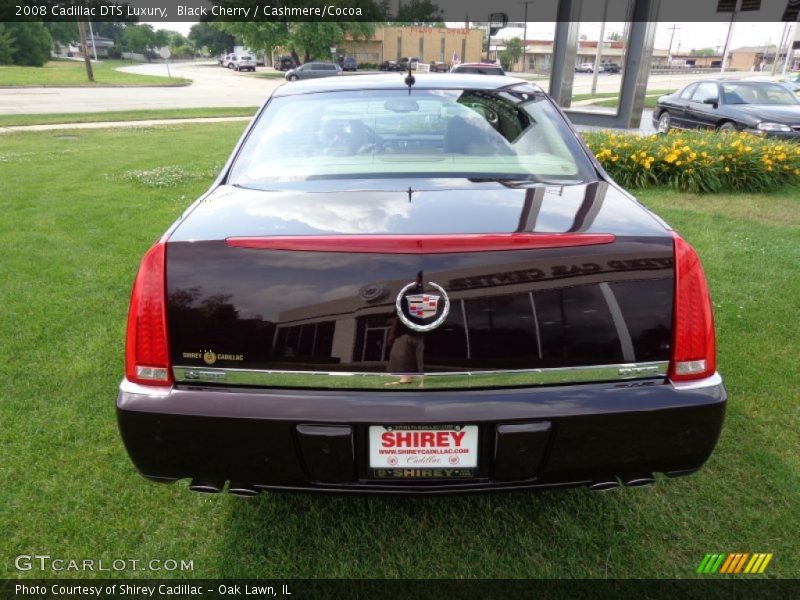 Black Cherry / Cashmere/Cocoa 2008 Cadillac DTS Luxury
