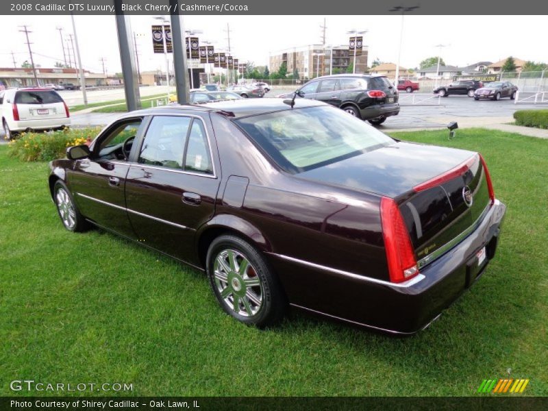 Black Cherry / Cashmere/Cocoa 2008 Cadillac DTS Luxury