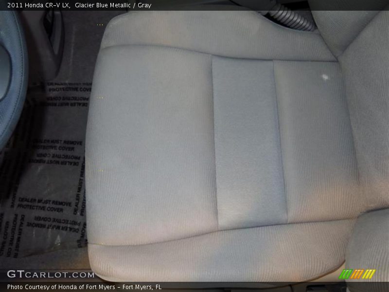 Glacier Blue Metallic / Gray 2011 Honda CR-V LX