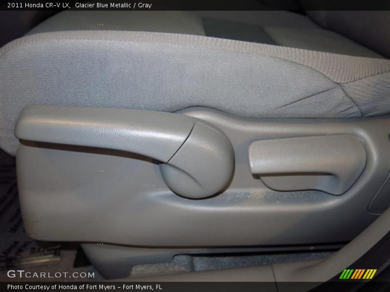 Glacier Blue Metallic / Gray 2011 Honda CR-V LX