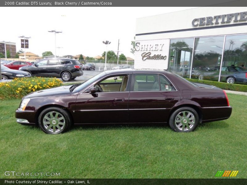 Black Cherry / Cashmere/Cocoa 2008 Cadillac DTS Luxury