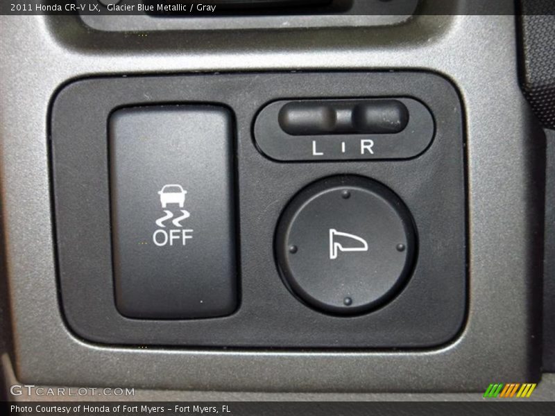 Glacier Blue Metallic / Gray 2011 Honda CR-V LX