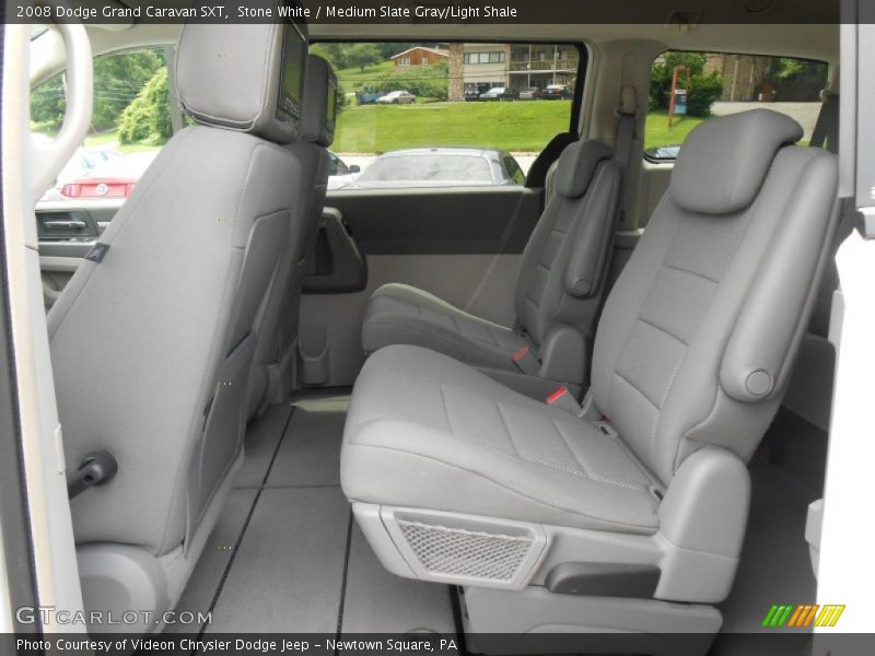 Stone White / Medium Slate Gray/Light Shale 2008 Dodge Grand Caravan SXT